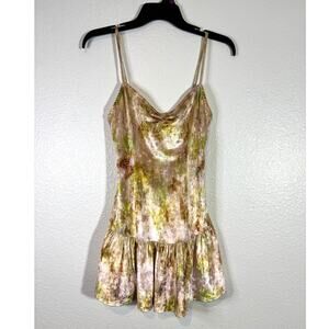 Current Mood Dolls Kill Size Small Velvet Butterfly Fairy Whimsical Mini Dress